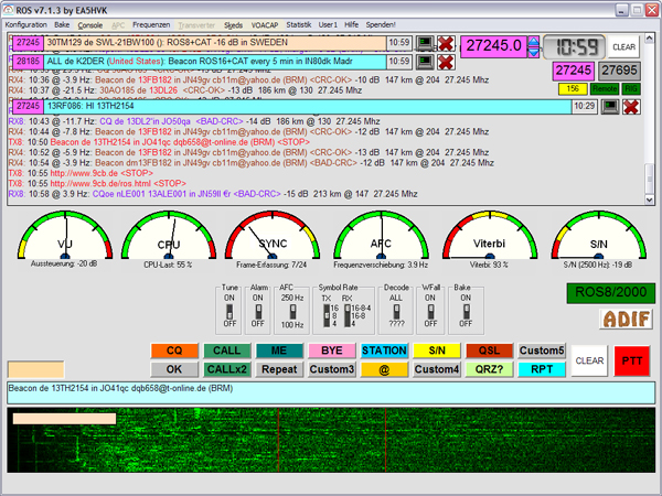CB RADIO ROS MODE PC Screen